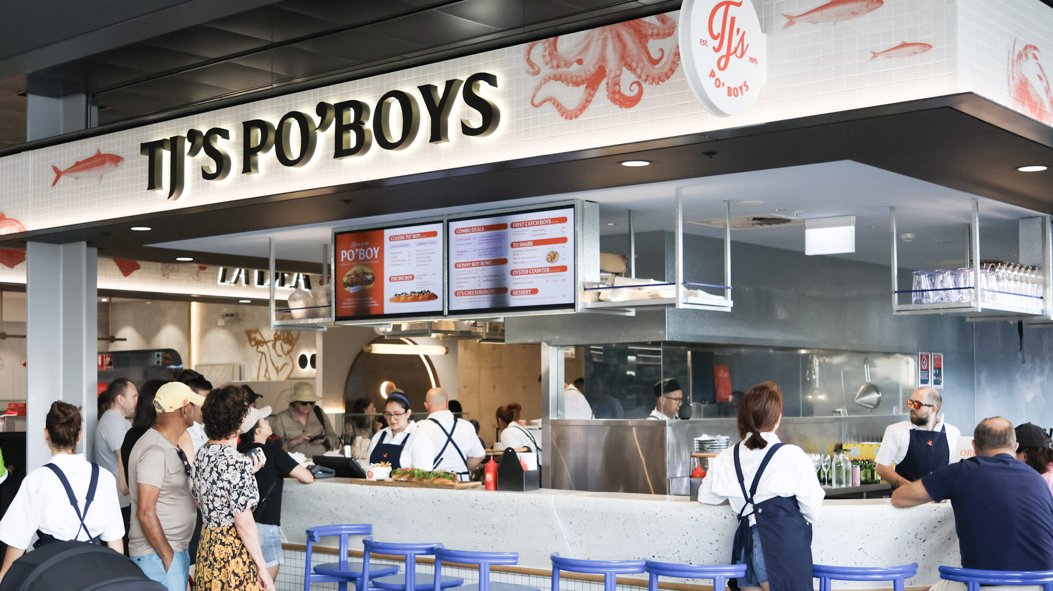 TJ's Po'Boys at the Sydney Fish Market